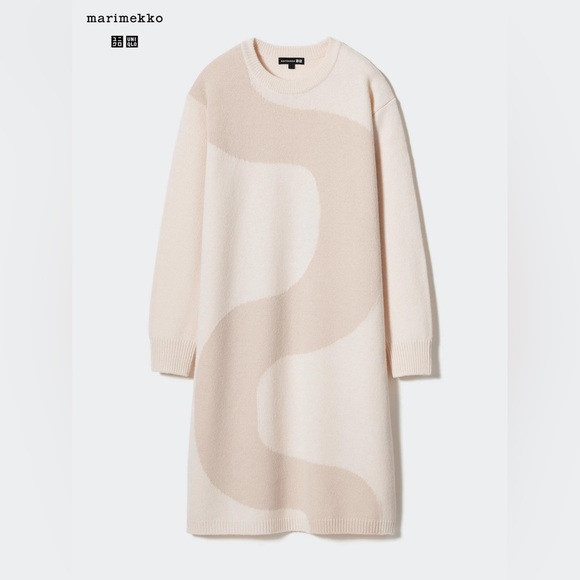 Marimekko Dresses & Skirts - Uniqlo x Marimekko 100% Lambswool Crew Neck Dress